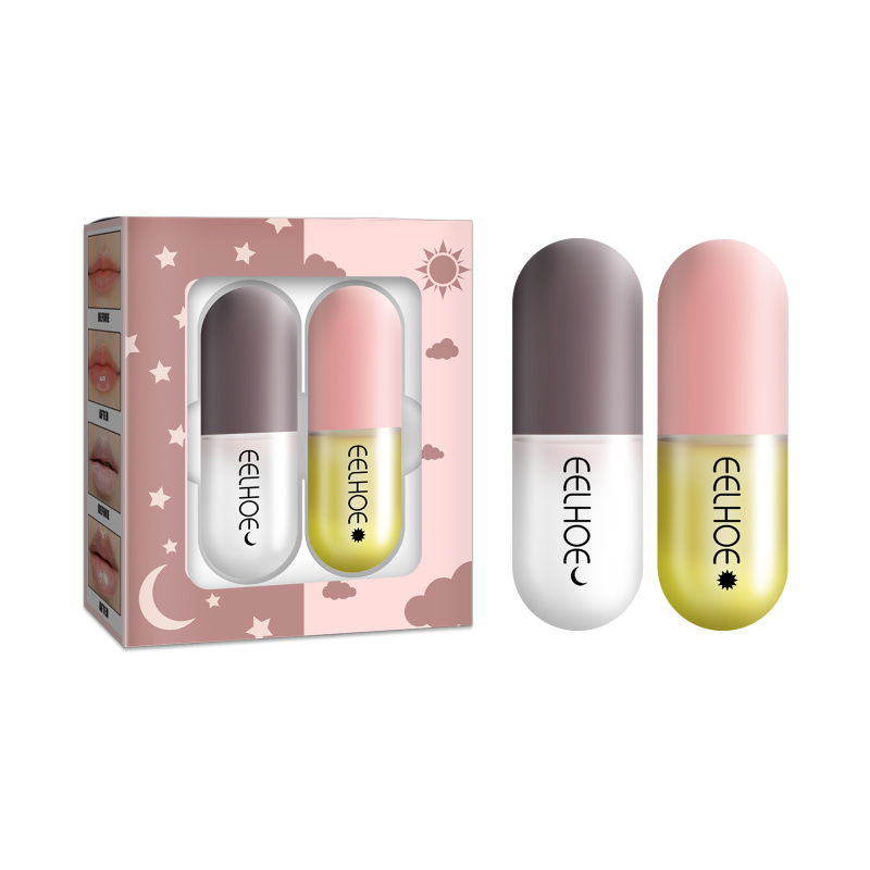 EELHOE Day And Night Lip Moisturizing Capsules: Hydrate And Moisturize The Lips, Making Them Plump, Smooth, Light, Comfortable And Refreshing. Ideal For Daily Lip Care.