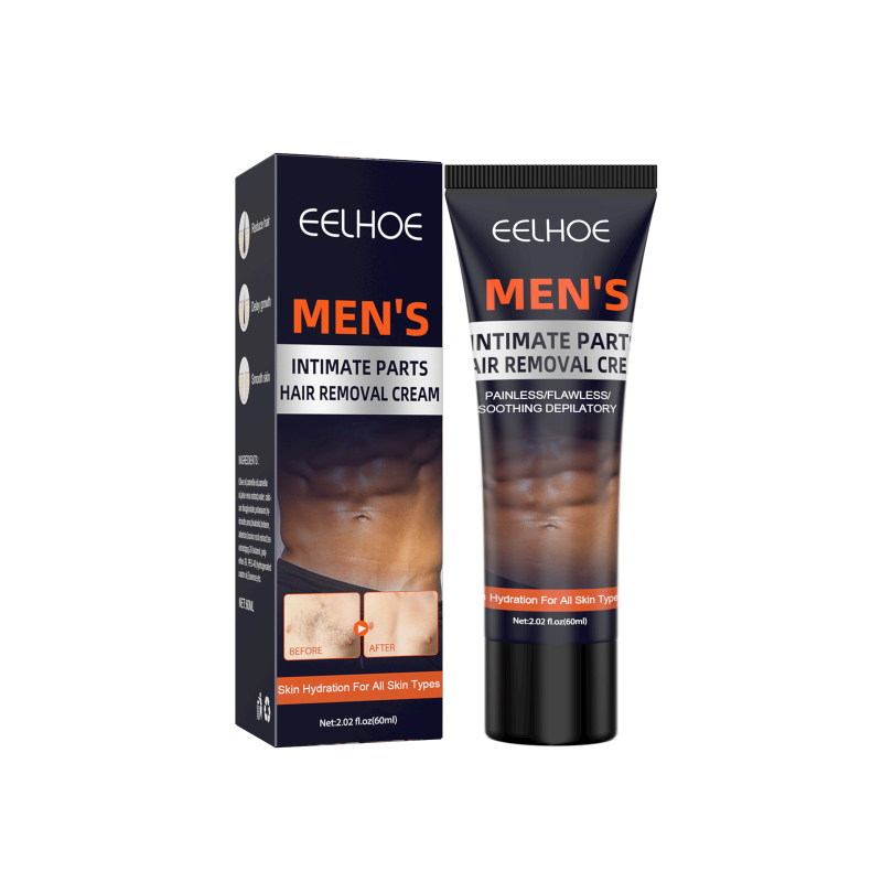 main EELHOE Men's Hair Removal Cream Is Gentle And Non-Irritating, With Smooth Chest, Armpit And Leg Hair. Men's Full-Body Hair Removal Cream