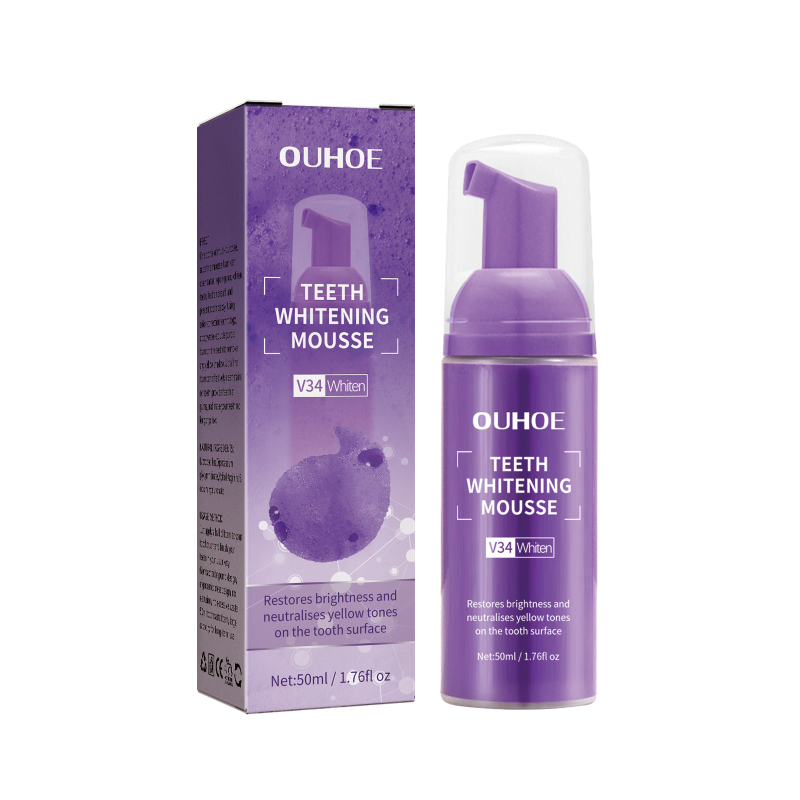 main OUHOE Teeth Whitening Mousse Toothpaste, Mouth Cleaning Remove Dirt Yellow Teeth Care Fresh Breath Whitening Teeth Toothpaste