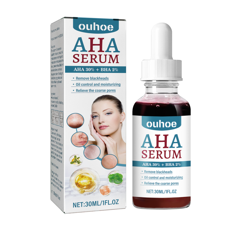 OUHOE AHA Hydrolytic Extract, Smooths Fine lines, Tights Pores, Moisturizes Brightening And Repairing Skin Essence
