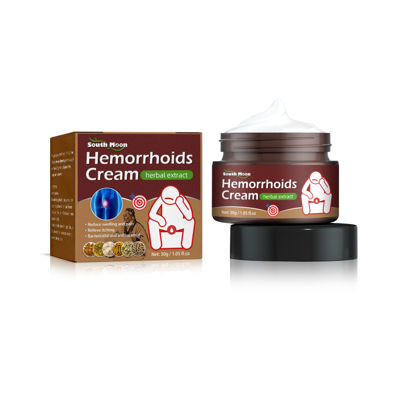 South Moon Hemorrhoid Soothing Cream, Hemorrhoid gel cream, anal swelling, pain and itching herbal cream