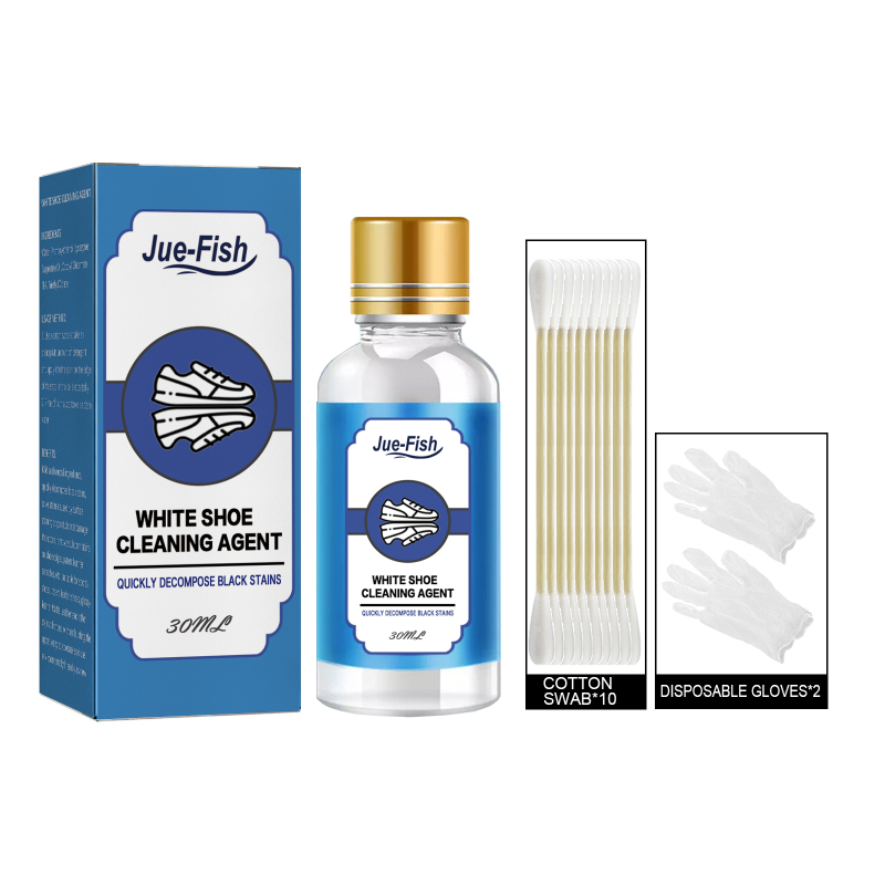 main Jue-Fish White Shoe Cleaner, White Shoe Cleaning Decontamination Cleaning Whitening Decontamination Brightening White Shoe Edge Yellow Removal