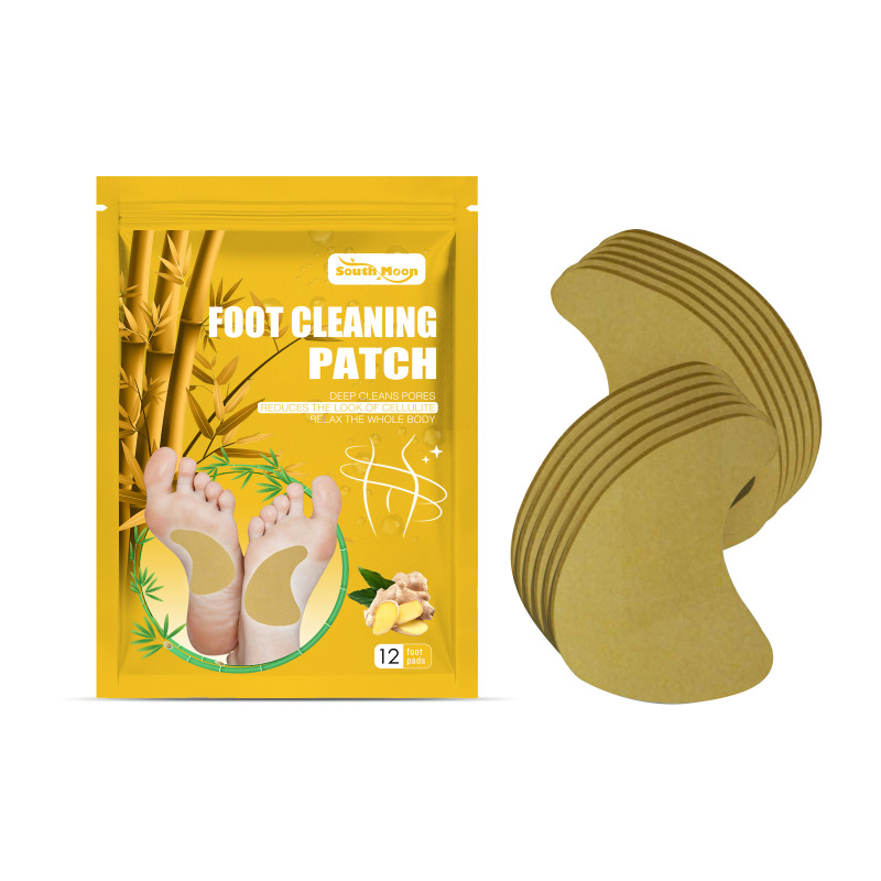 main South Moon Ginger Heat Foot Patch, Moist Foot Care Slimming And Shaping Ginger Essence Cold Foot Patch