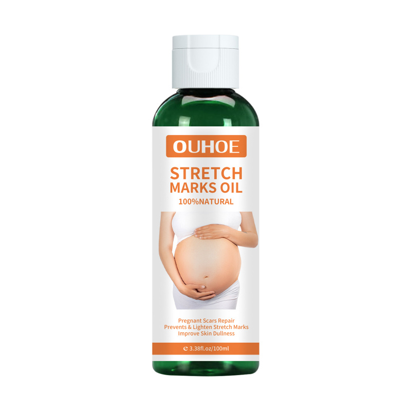 main OUHOE Pregnancy Massage Oil, Repair Pregnant Women Prenatal And Postpartum Stretch Mark Skin Care Massage Oil