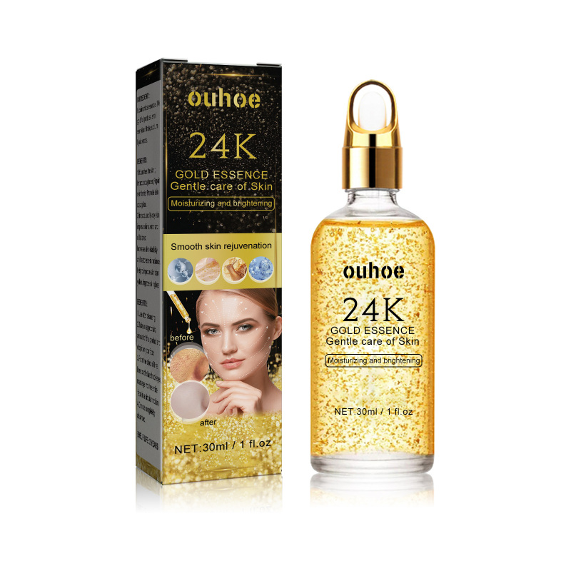 main OUHOE 24k Facial Essence, Shrink Pores Hydrates And Brightens Skin, Firming And Repair Essence