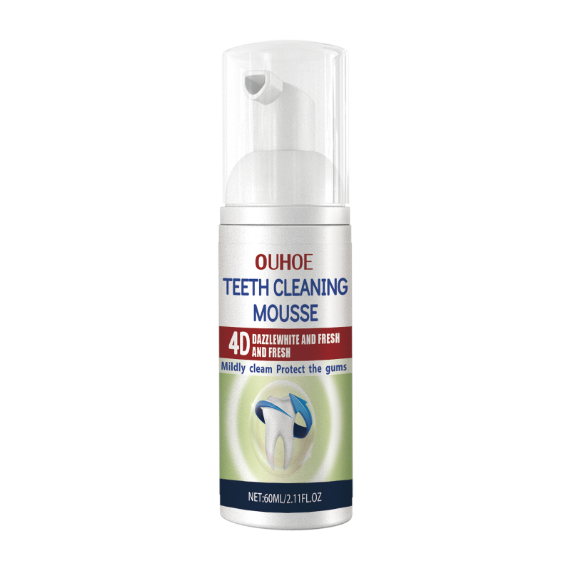 main OUHOE Tooth Cleaning Mousse, Mouth Clean Fresh Bright White Anti-decay Foam Toothpaste