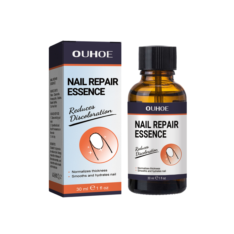 main OUHOE Nail Repair Essence, Soft Nail Thickening Nails Smooth Ingrown Toenails Grey Nails Repair Essence
