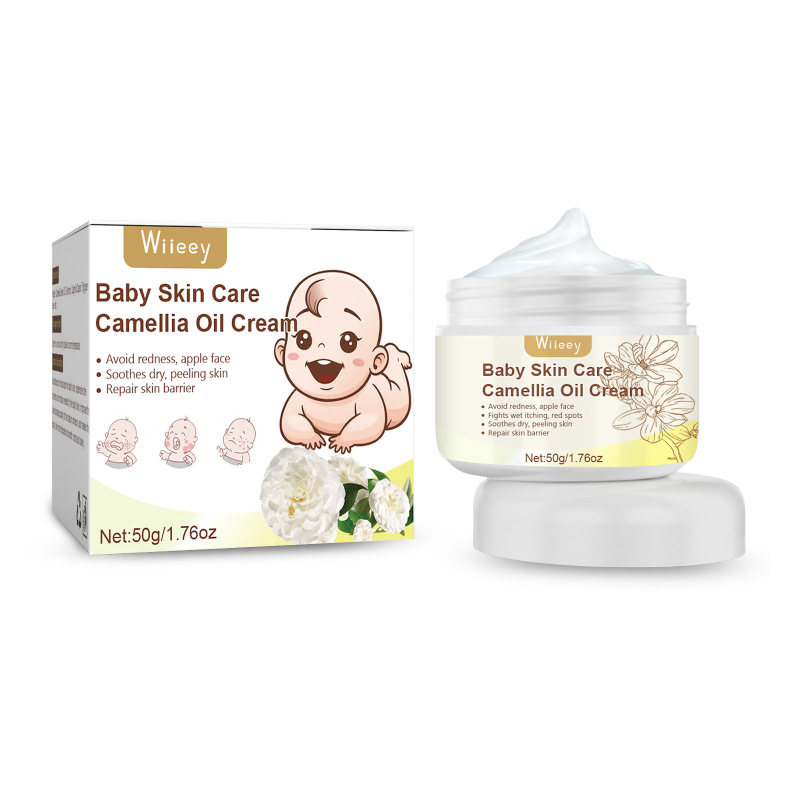 main Wiieey Baby Skin Care Camellia Oil Cream, Nourish Water Embellish Prevent Weather-Shack Mild Baby Tender Skin Moisturizing
