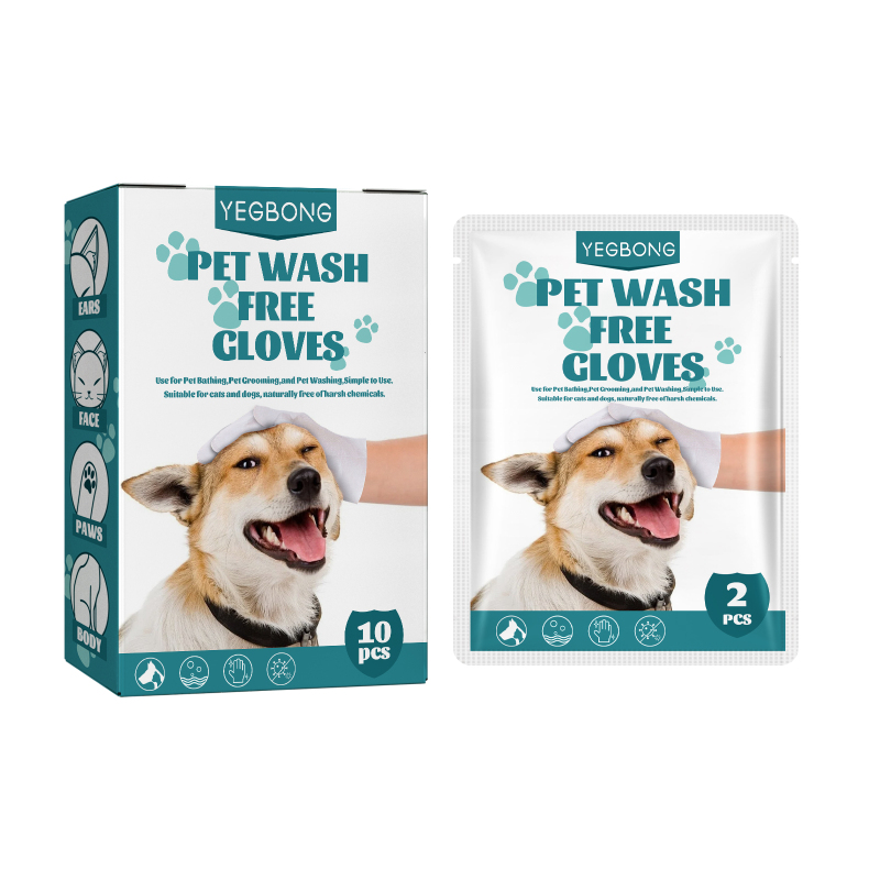 main Yegbong Pet Hand Sanitizer Gloves (10 Pieces) - Gloves For Cleaning, Decontaminating, Drying, Adjusting And Enhancing The Sense Of Smell For Dogs And Cats.
