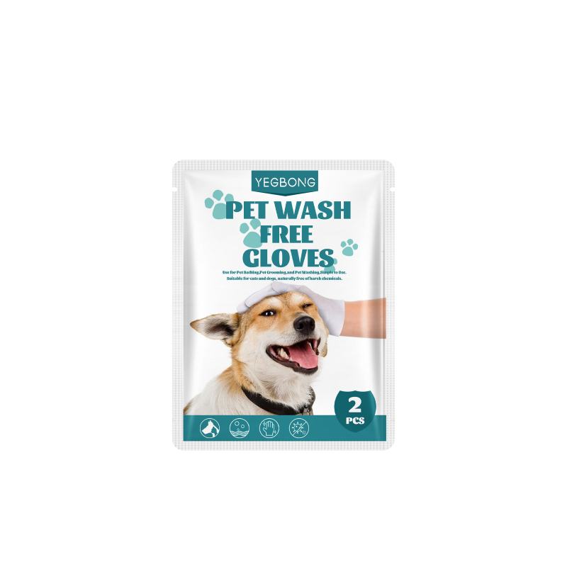 main Yegbong Pet Hand Sanitizer (2pcs) Dog And Cat Spa Cleaning And Decontamination Dry Cleaning Gloves For Bathing And Odor Removal Care