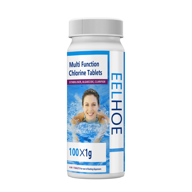main EELHOE Pool Effervescent Chlorine Tablets, Water Quality Cleaner Remove Algae And Green Water Decontamination Effervescent Tablets