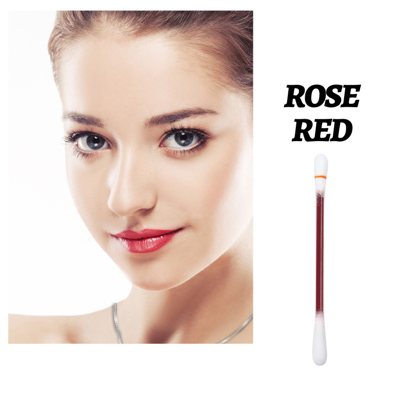 main EELHOE Cotton Tip Lip Glaze, Disposable Lipstick Cotton Swab Lip Glaze Portable Beauty Creative Not Easy To Stick Cup Lip Dye
