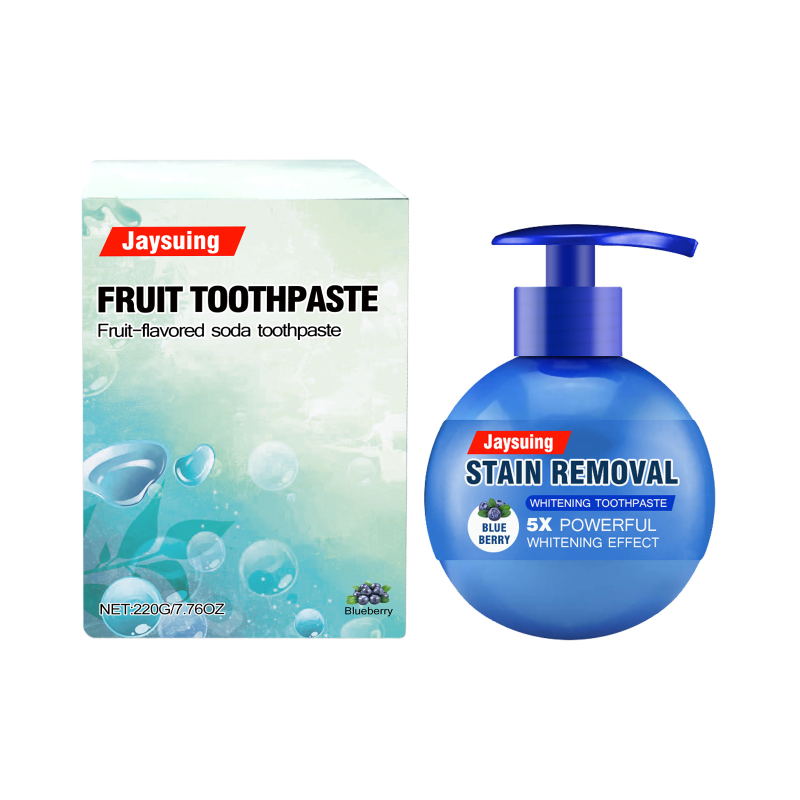 main Jaysuing Baking Soda Press Toothpaste Passion Fruit Fresh Breath Remove Stains Mouth Cleaner Press Toothpaste
