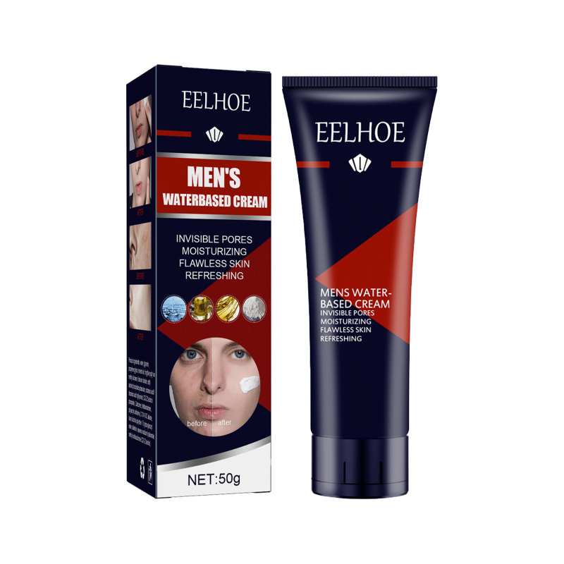 main EELHOE Men's BB Cream, Oil Control Waterproof Concealer Nourishes And Brightens Skin Tone Natural Bare Makeup BB Cream