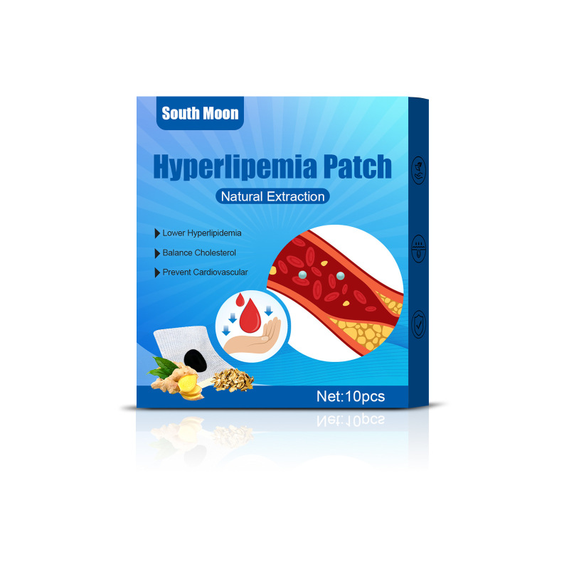 main South Moon Hyperlipemia Patch, Belly Button Patch Relieve Balance Blood Lipids Control Hypertension In Herbal Ointment Care