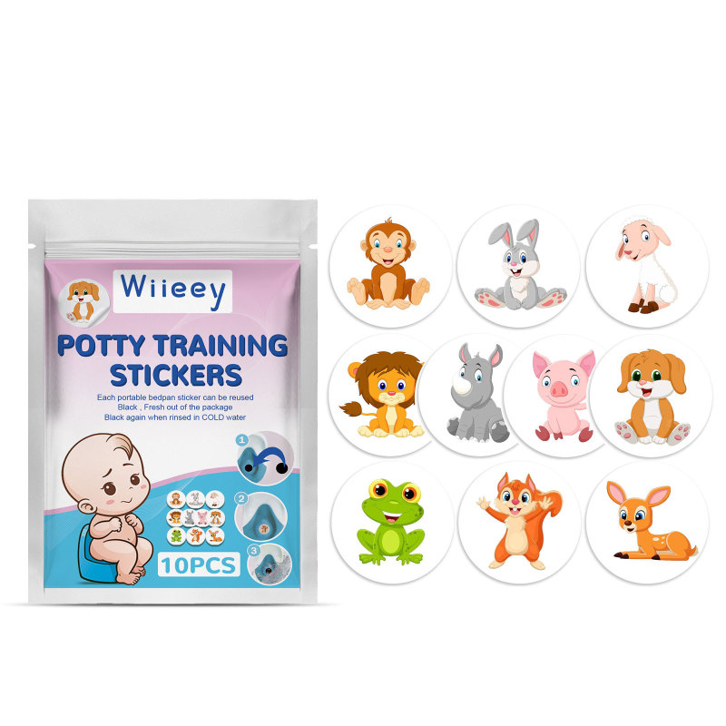 main Wiieey Potty Training Stickers, Children's Potty Pee Training Cartoon Personality Paper Assisted Reward Stickers