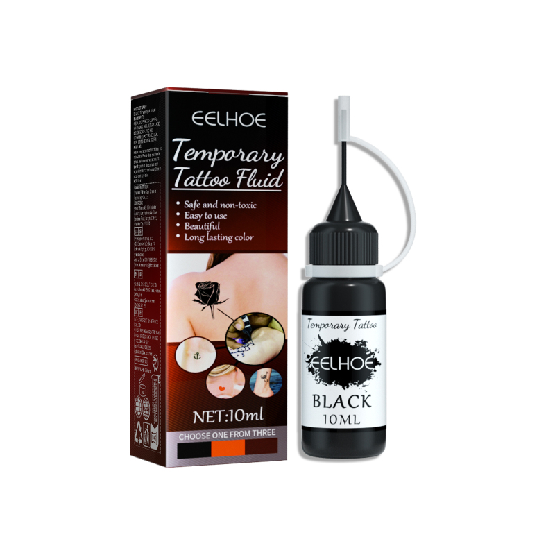 main EELHOE Semi Permanent Tattoo Liquid, Arm Simulation Tattoo Solution Waterproof Lasting Waterproof Color Juice Tattoo Cream