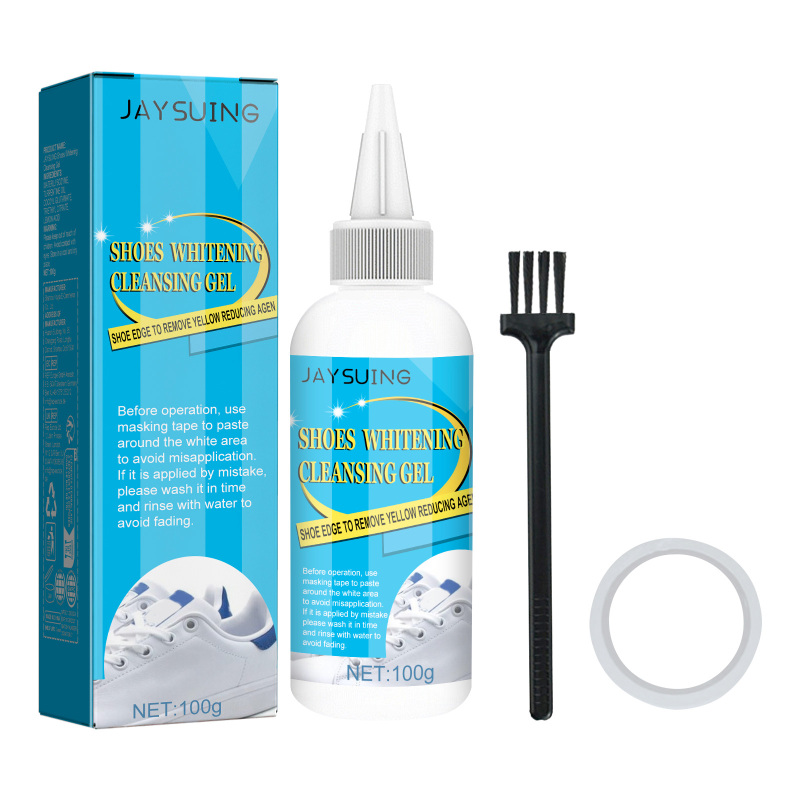 main Jaysuing White Shoe Cleaner, Shoe Brightener, No-Wash Shoe Edge Cleaner, Stain Remover, Yellow Edge Cleaner