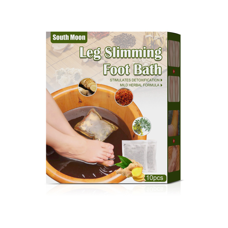 main South Moon Ginger Foot Bath Kit, Defrosts Foot Lymph Cleansing, Relaxes Body And Relieves Leg Swelling